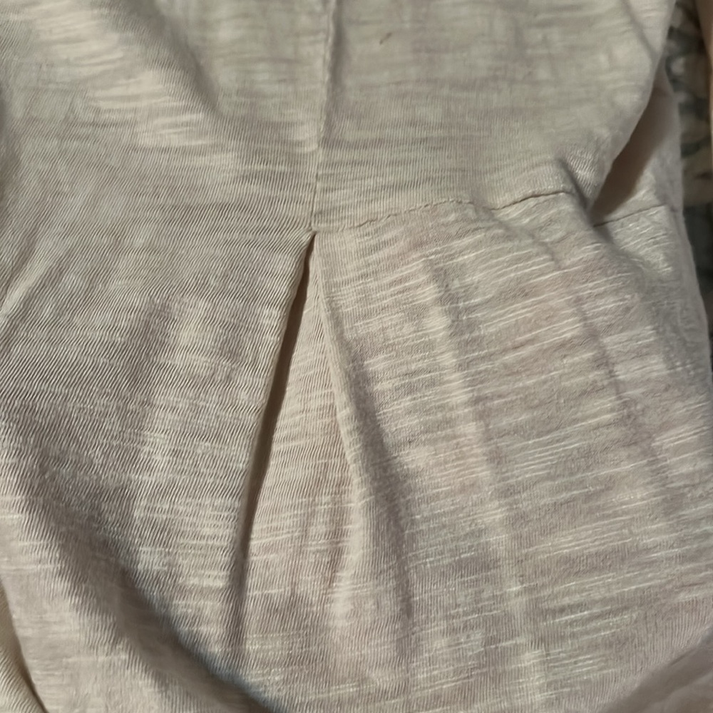 J. Jill tunic like new cream scoop neck - long with 3/4 sleeves - wear w/legging - Picture 6 of 8